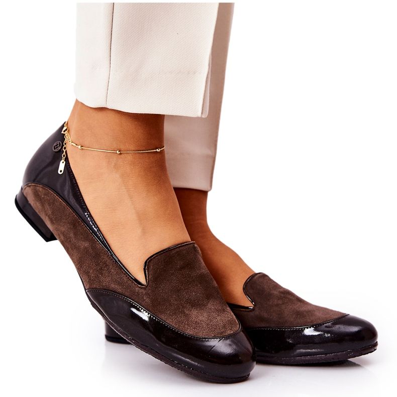 BM Couro Monnari Ballerinas 0920-017 Brown castanho