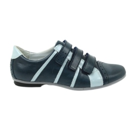 Sapatos de couro MIDO para velcro mido marinho azul Sapatos de couro MIDO para velcro mido marinho azul