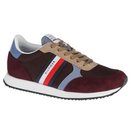 Sapatos Tommy Hilfiger Runner Lo Color Mix FM0FM03815-GR8 marrom