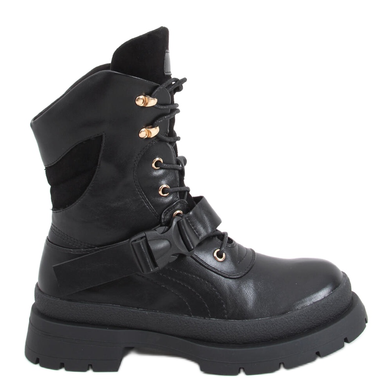 Botas militares Ahne Black preto