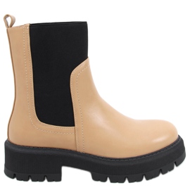 Botas Chelsea com cano alto Cillo Camel marrom