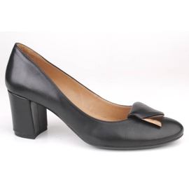 Marco Shoes Sapatos confortáveis ​​para um pé mais largo com palmilha macia preto
