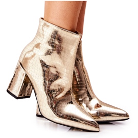 WS1 Botas em um poste Cobra Espelho Dourado Fert WS1 Botas em um poste Cobra Espelho Dourado Fert