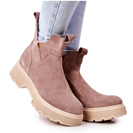 Lewski Shoes Botas Cappucino Lewski 3104 / P de camurça Workery bege Lewski Shoes Botas Cappucino Lewski 3104 / P de camurça Workery bege