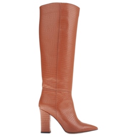 Marco Shoes Botas Kate com cano largo marrom