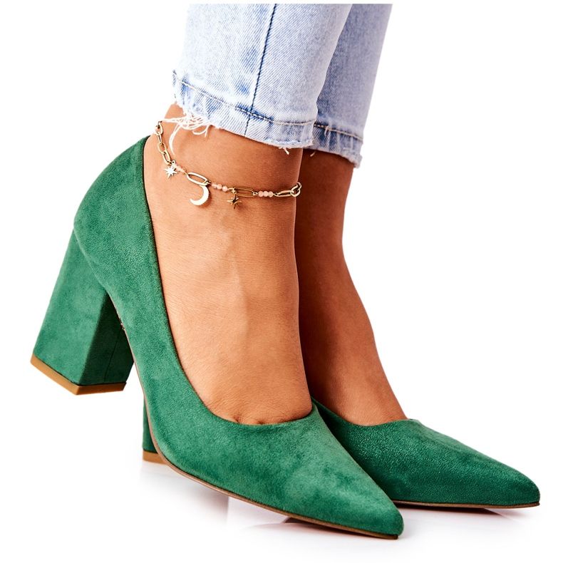 WS1 Bombas em um poste camurça verde florena WS1 Bombas em um poste camurça verde florena