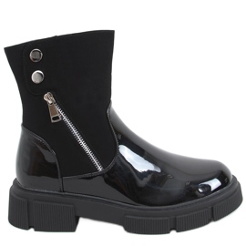 Botas Unni Black lacadas preto