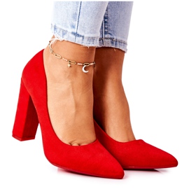 WS1 Bombas de camurça em barra vermelha Valoris vermelho WS1 Bombas de camurça em barra vermelha Valoris vermelho