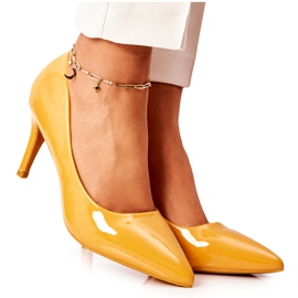 WS1 Bombas Lacquered Classic Stilettos Yellow Elinne amarelo WS1 Bombas Lacquered Classic Stilettos Yellow Elinne amarelo