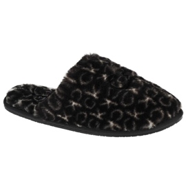 Chinelos Calvin Klein Slipper Mule Fur Mono HW0HW00536-0GK preto
