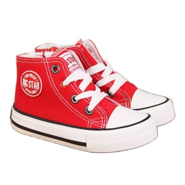 Tênis com zíper Big Star Jr HH374086 vermelho