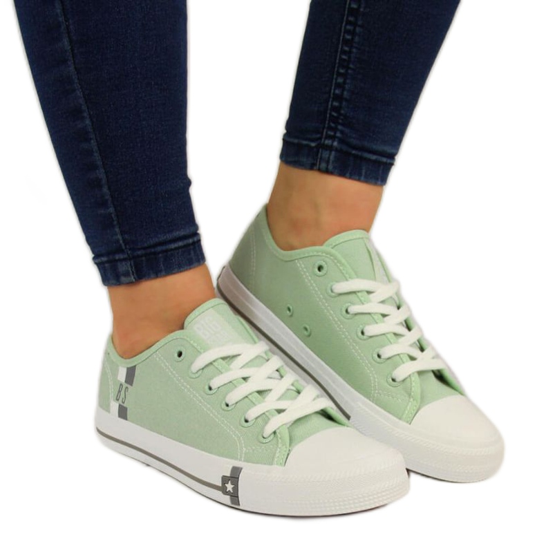 Tênis têxteis Big Star W HH274112 mint branco verde