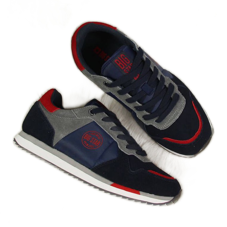 Tênis marinho Big Star W GG274A055 preto vermelho azul marinho cinza