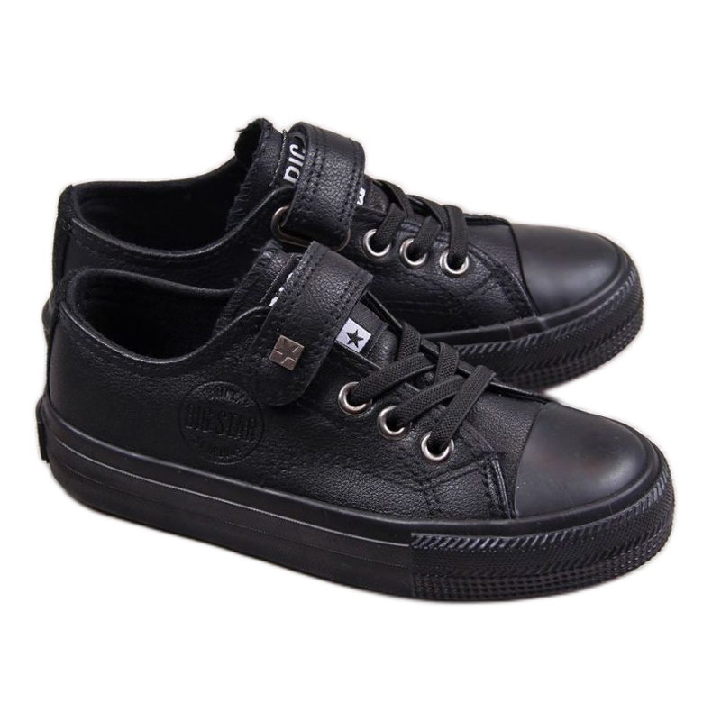 Tênis de velcro Big Star Jr EE374034 preto branco