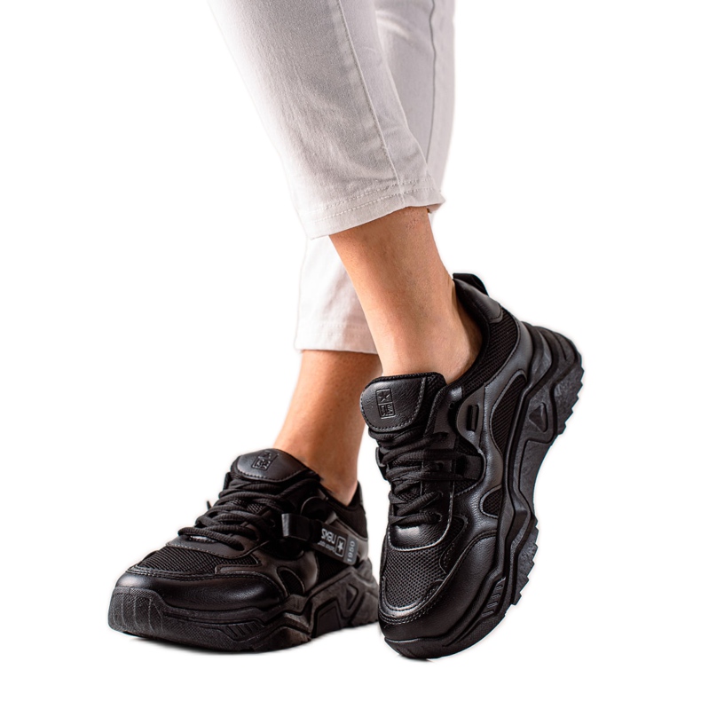 Evento Tênis esportivos confortáveis preto