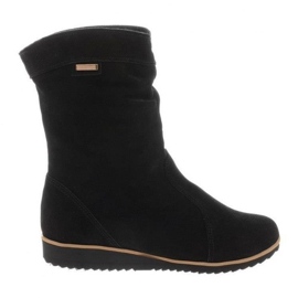 Olivier Botas de couro Emi Black preto