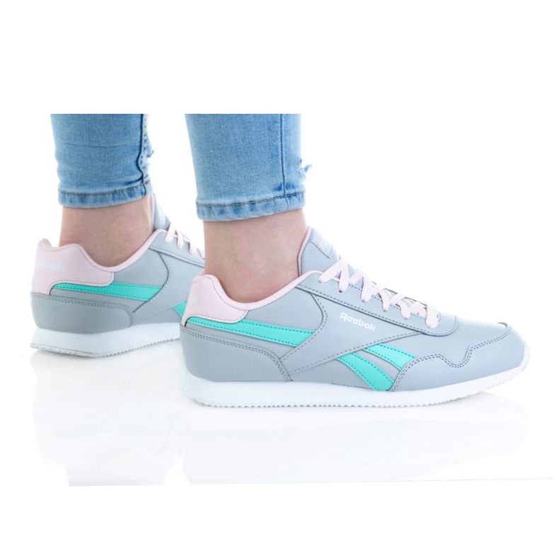 Reeboke Royal Cl Jog 3.0 Jr GW5253 castanho azul Reeboke Royal Cl Jog 3.0 Jr GW5253 castanho azul