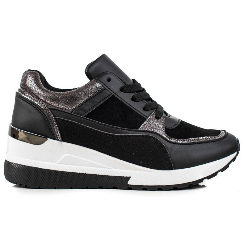 TRENDI Tênis Pretos Elegantes