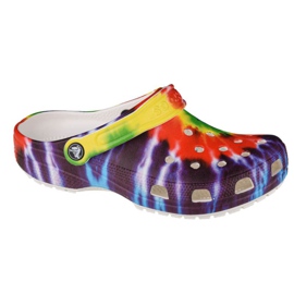 Tamanco gráfico crocs clássico tie-dye W 205453-90H vermelho Tamanco gráfico crocs clássico tie-dye W 205453-90H vermelho