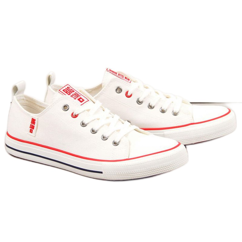 Tênis cano baixo Big Star M J174062 branco