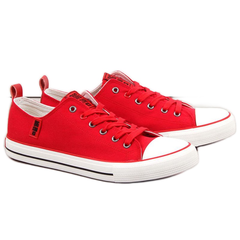 Tênis cano baixo Big Star M JJ174063 vermelho