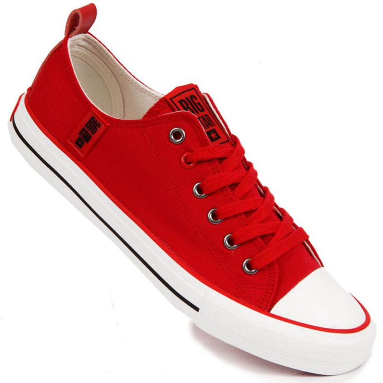 Tênis cano baixo Big Star W JJ274124 vermelho
