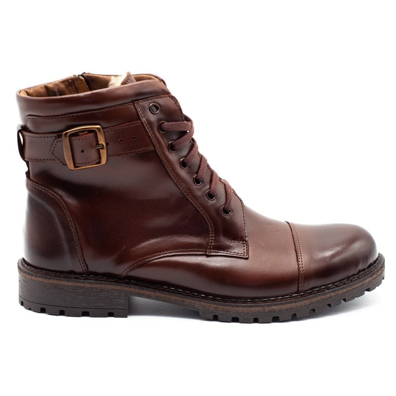Olivier Botas de neve masculinas de 910 MP marrom escuro castanho