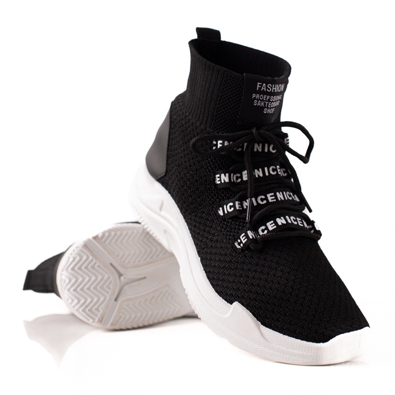 TRENDI Tênis Light Textile preto