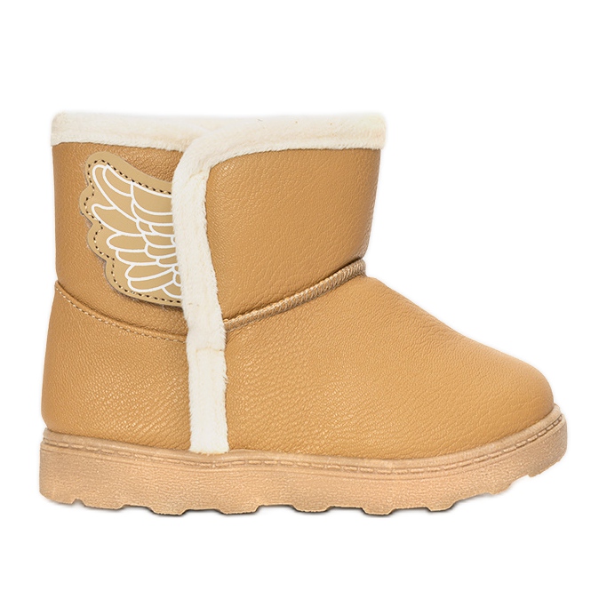 Botas infantis bege Wings Botas infantis bege Wings