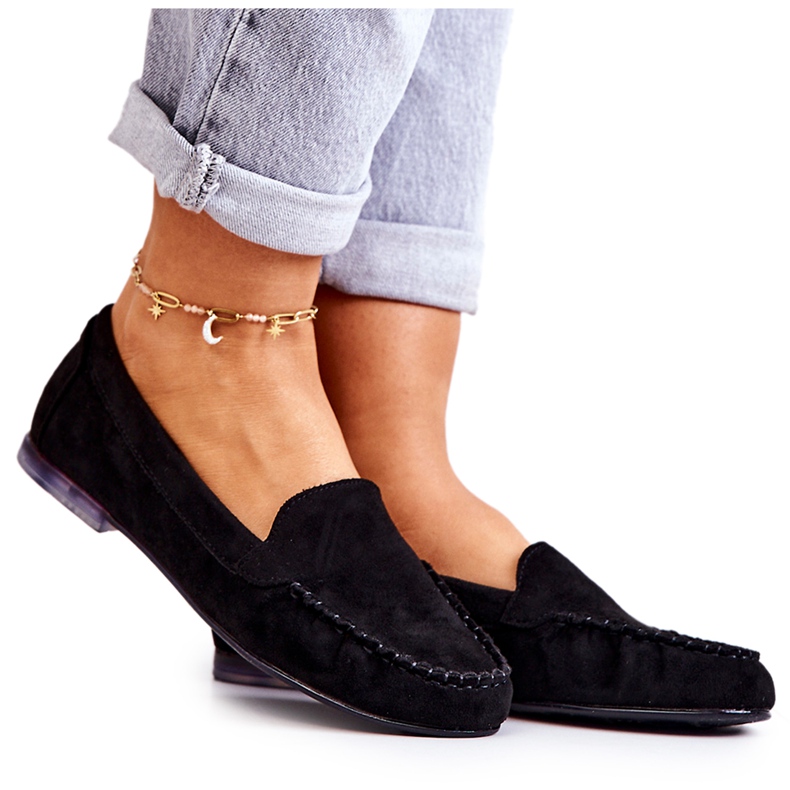 Mocassim de camurça Sergio Leone MK722 Preto