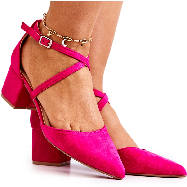 PS1 Sapatos femininos no salto no Spitz Fuchsia Cosmo rosa