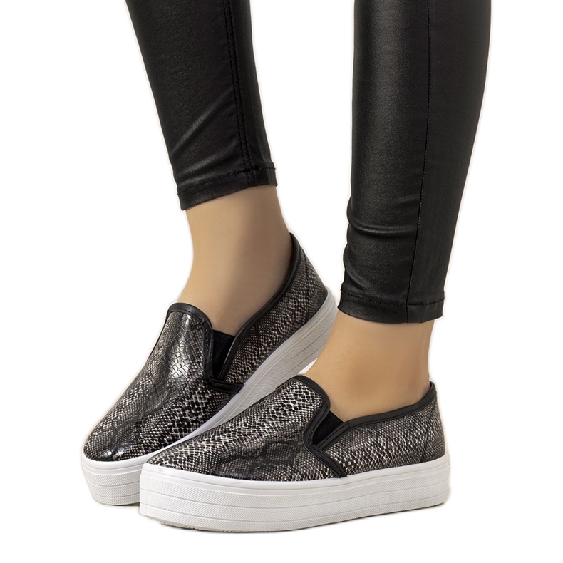BM Tênis Grey Slip On Irving preto
