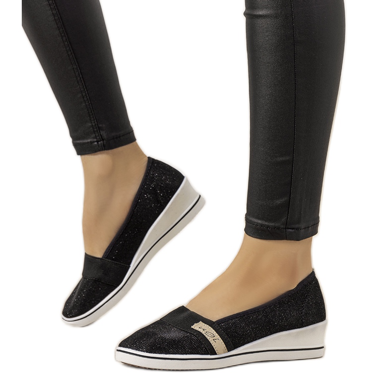 Tênis de cunha preto Burris