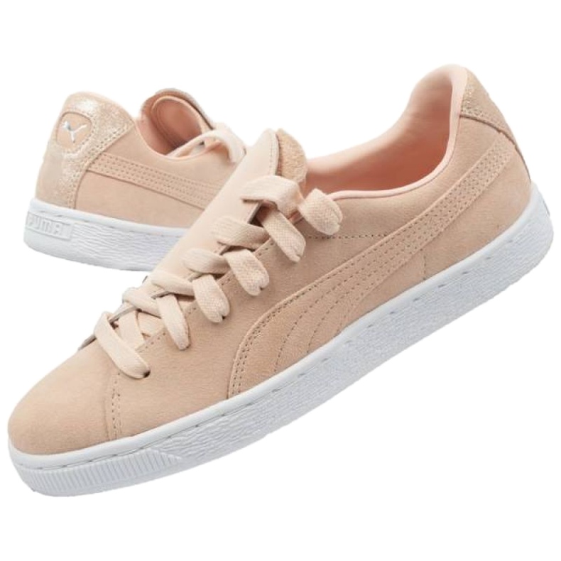 Sapatos Puma camurça crush fosco 370194 01 rosa