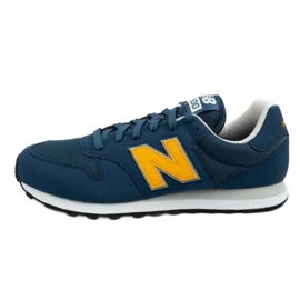 Sapatos New Balance M GM500VC1 azul marinho amarelo
