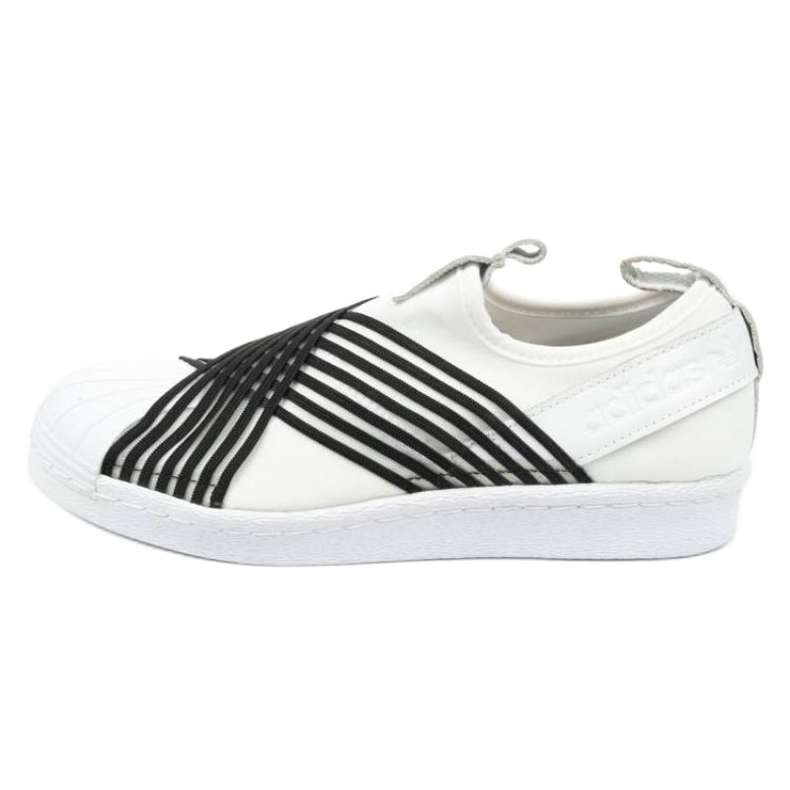 Tênis Adidas Superstar Slipon W CG6013 branco preto