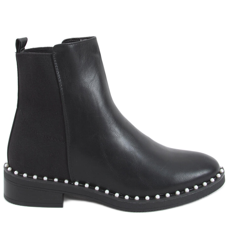 Botas Chelsea com pérolas Lagos Black preto Botas Chelsea com pérolas Lagos Black preto