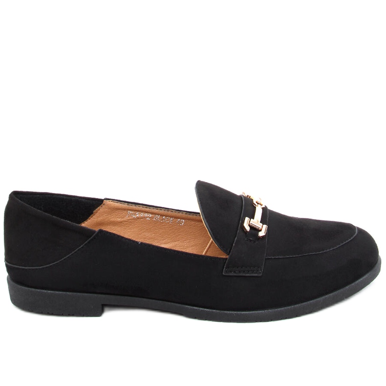 Mocassins femininos Juss Black preto