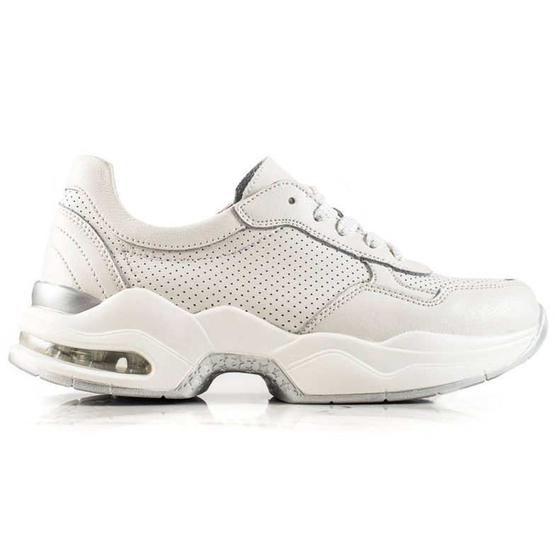 Goodin Tênis de couro a céu aberto branco