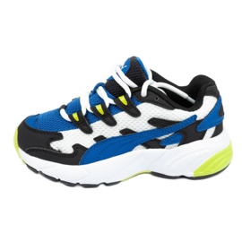 Puma Cell Alien Jr 370603 01 preto azul verde