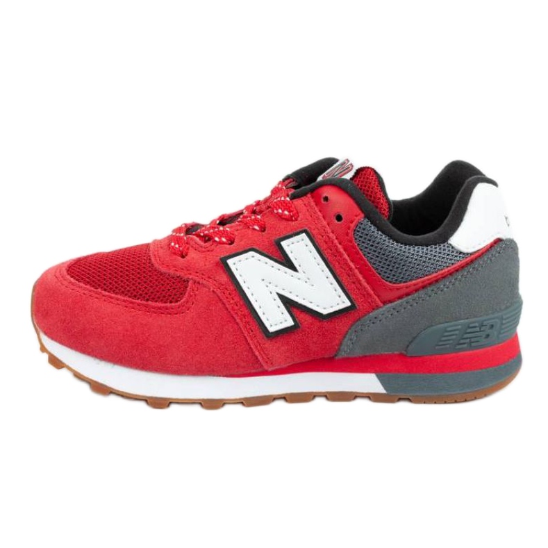 Tênis New Balance Jr PC574ATG preto vermelho cinza