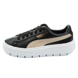 Puma Suede Platform Trace W 367728 01 preto dourado Puma Suede Platform Trace W 367728 01 preto dourado