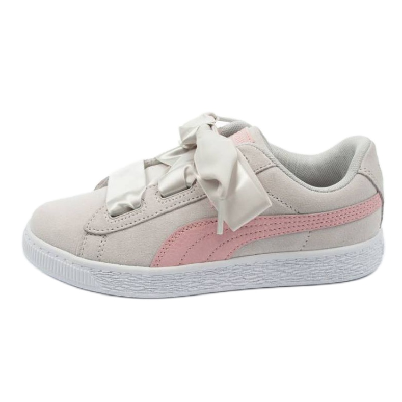 Sapatos Puma Suede Heart Circles Jr 370569 01 rosa cinza Sapatos Puma Suede Heart Circles Jr 370569 01 rosa cinza