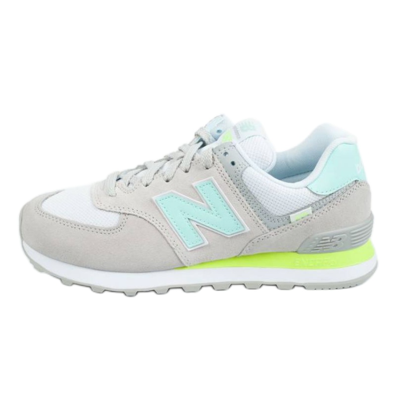 New Balance Novo equilíbrio W WL574SS2 branco cinza verde