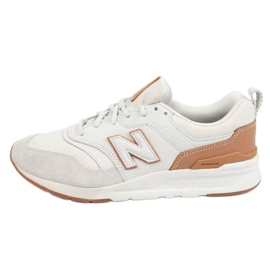 Tênis New Balance M CM997HAF bege branco marrom