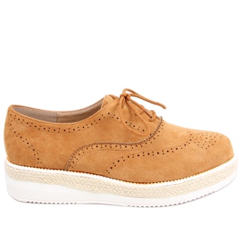 Sapatos femininos alpargatas Apia Camel marrom