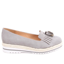 Mocassins e alpargatas de mulher Hilma Grey cinza