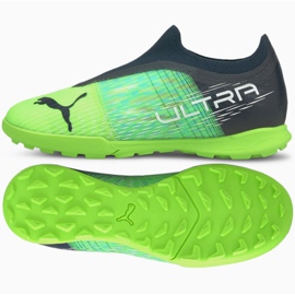 Chuteiras de futebol Puma Ultra 3.3 Tt Jr 106531 03 cinza, verde verde