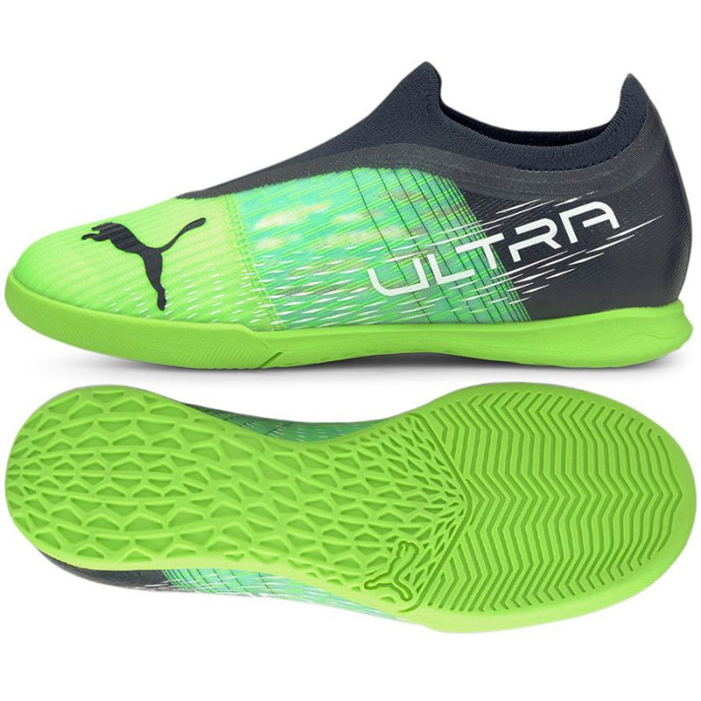 Chuteiras de futebol Puma Ultra 3.3 It Jr 106591 04 multicolorido verde