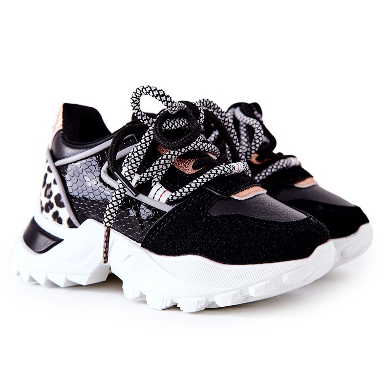 FR1 Sapatilhas de desporto infantil pretas Rommie preto multicolorido